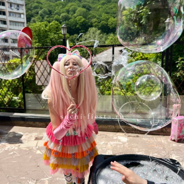 Шоу мыльных пузырей в Ижевске
