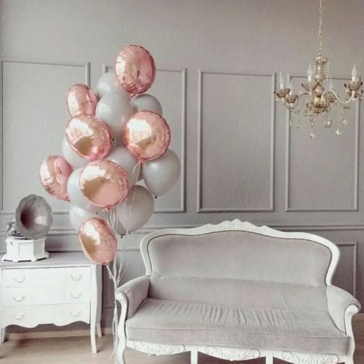 Фонтан шаров "Софт рози" в Ижевске