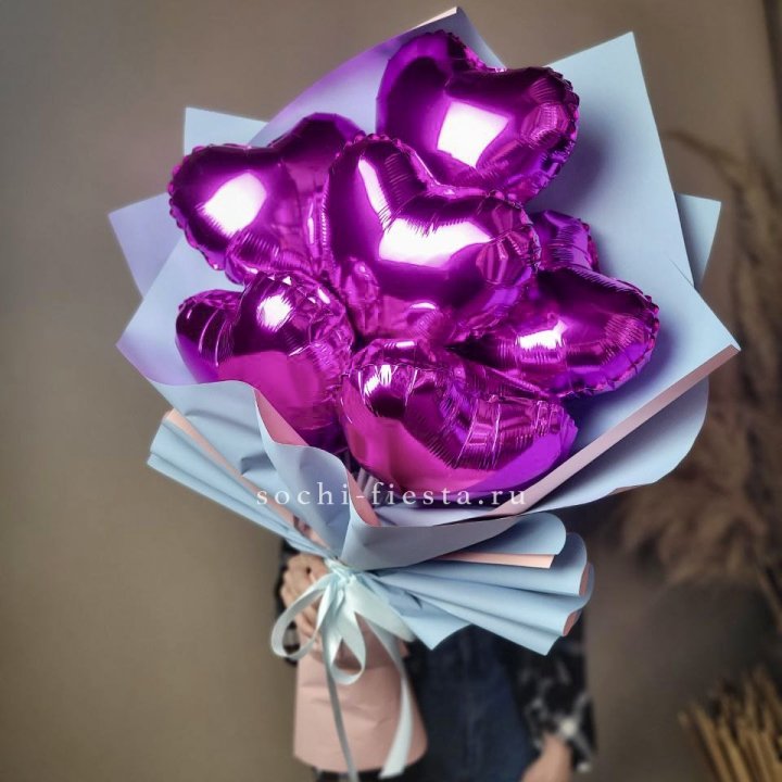 Букет из шаров сердец  в Ижевске