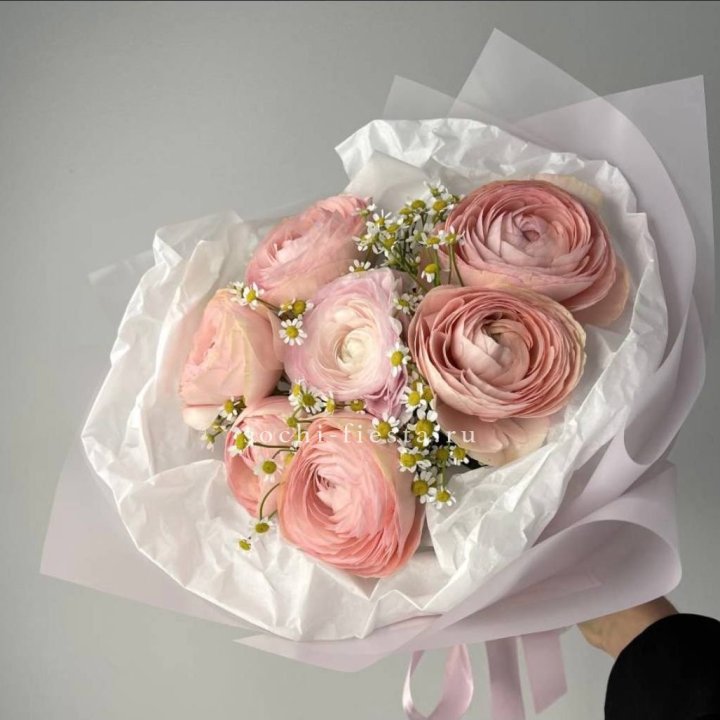 Ранункулюсы с ромашками в Ижевске