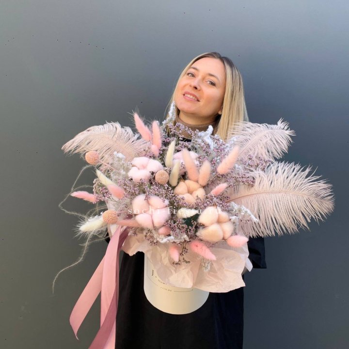 Авторский бокс с сухоцветами в Ижевске