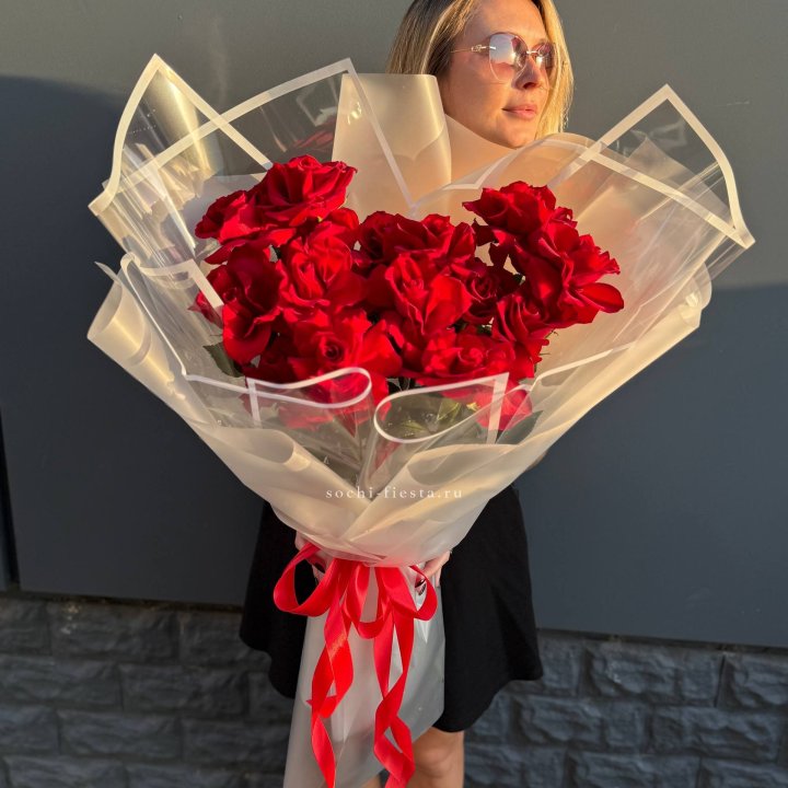  Букет  высоких роз 15 шт в Ижевске
