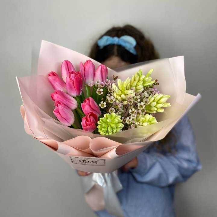  Дуо тюльпаны и гиацинты в Ижевске