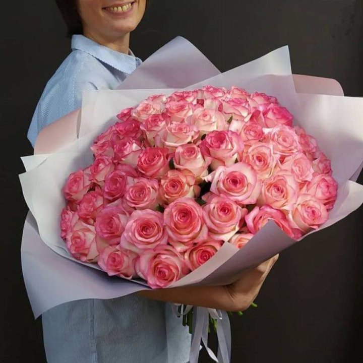 101 роза Джумилия в оформлении  в Ижевске