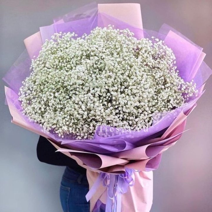 Облако белых гипсофил в Ижевске