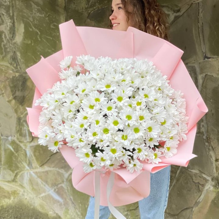  Букет хризантем "Крем" в Ижевске