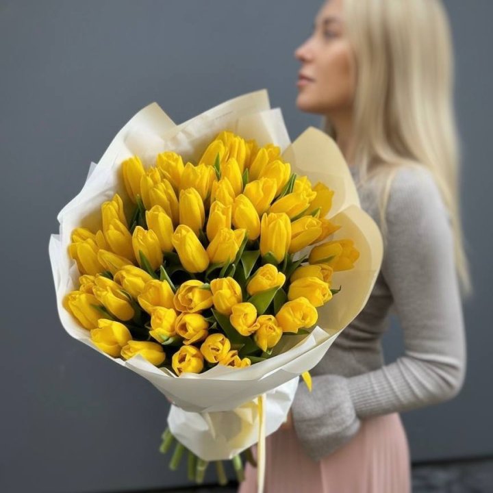 51 желтый тюльпан в Ижевске
