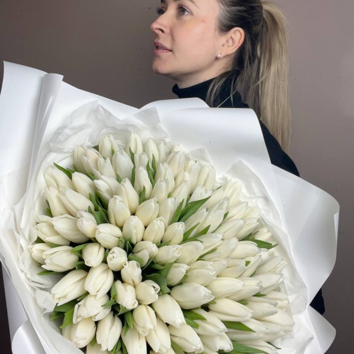 101 белый тюльпан №2 в Ижевске