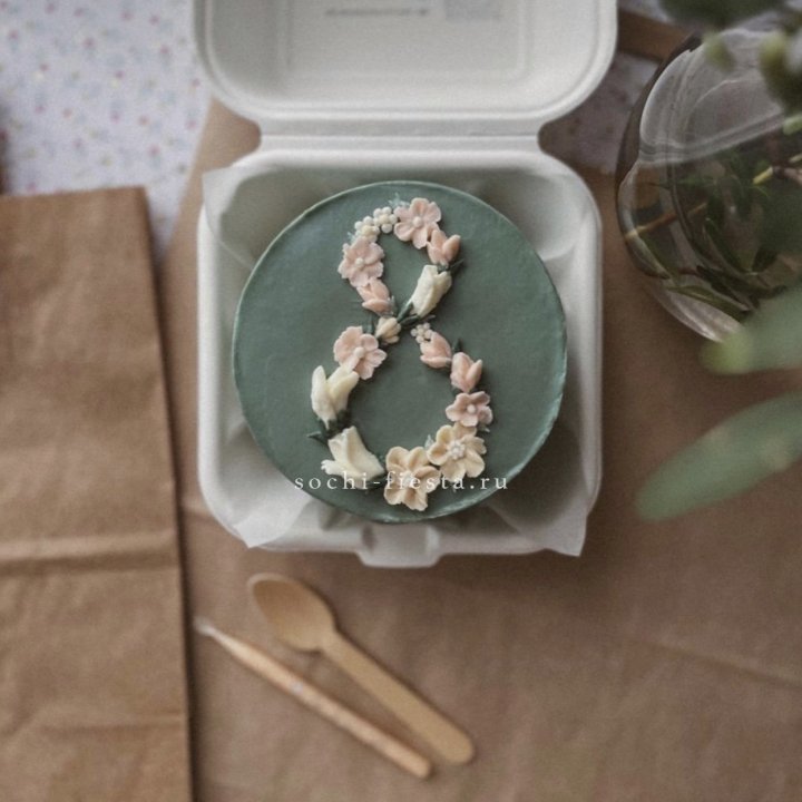 Бенто-торт "8 марта" green  в Ижевске