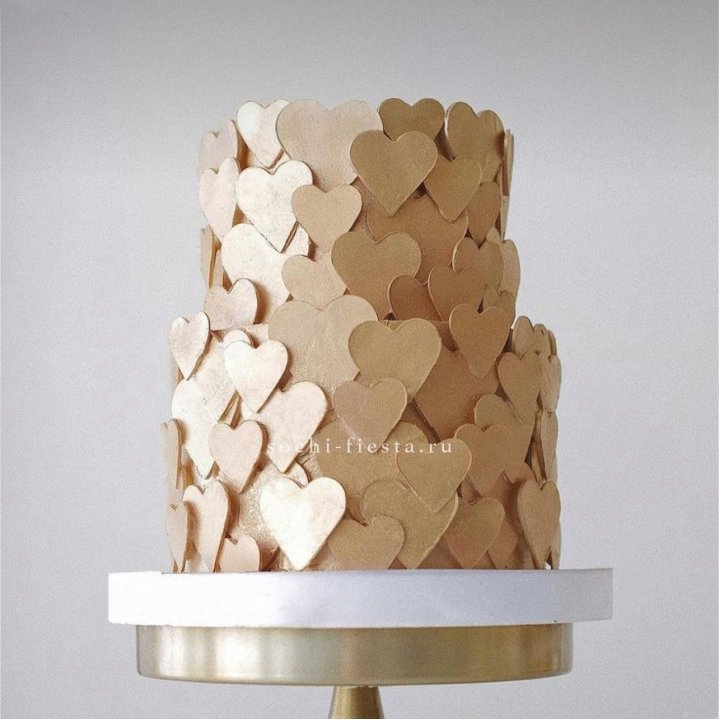 Торт "Hearts" gold в Ижевске
