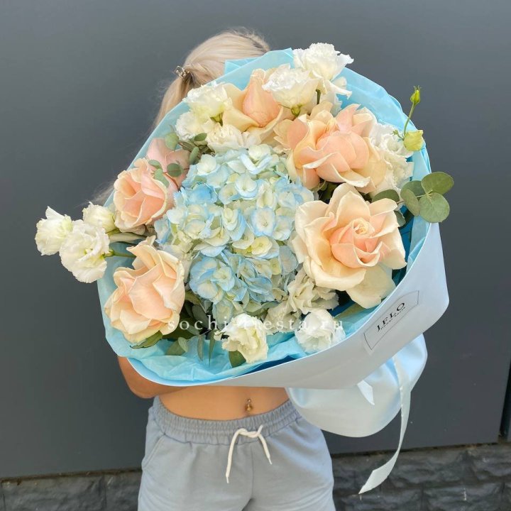 Сборный букет "Голубой закат" в Ижевске