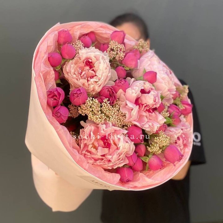  Букет с пионами "Преференс" в Ижевске
