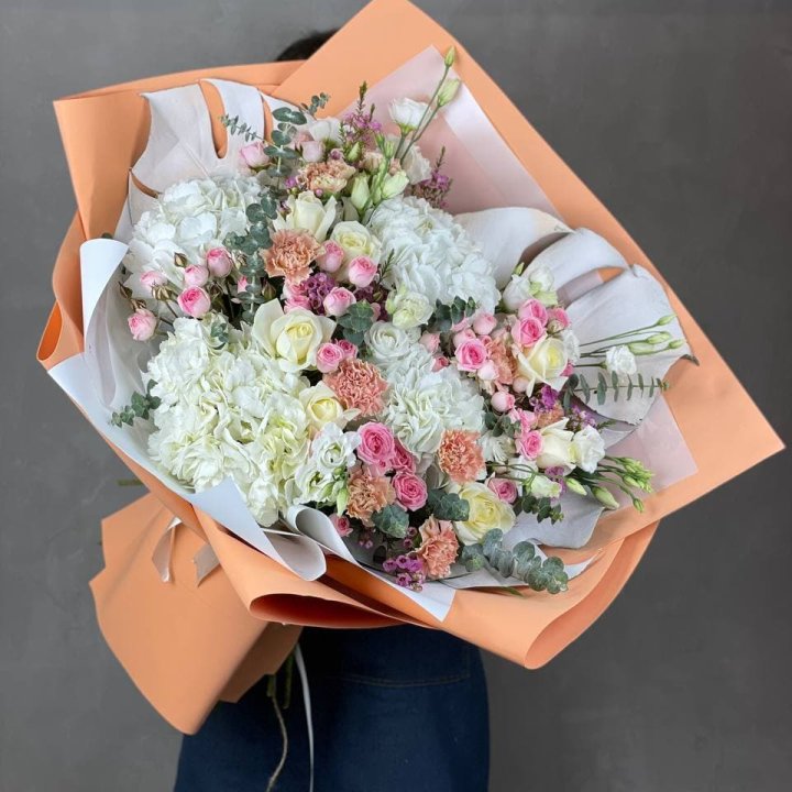 Макси-букет кремовый в Ижевске