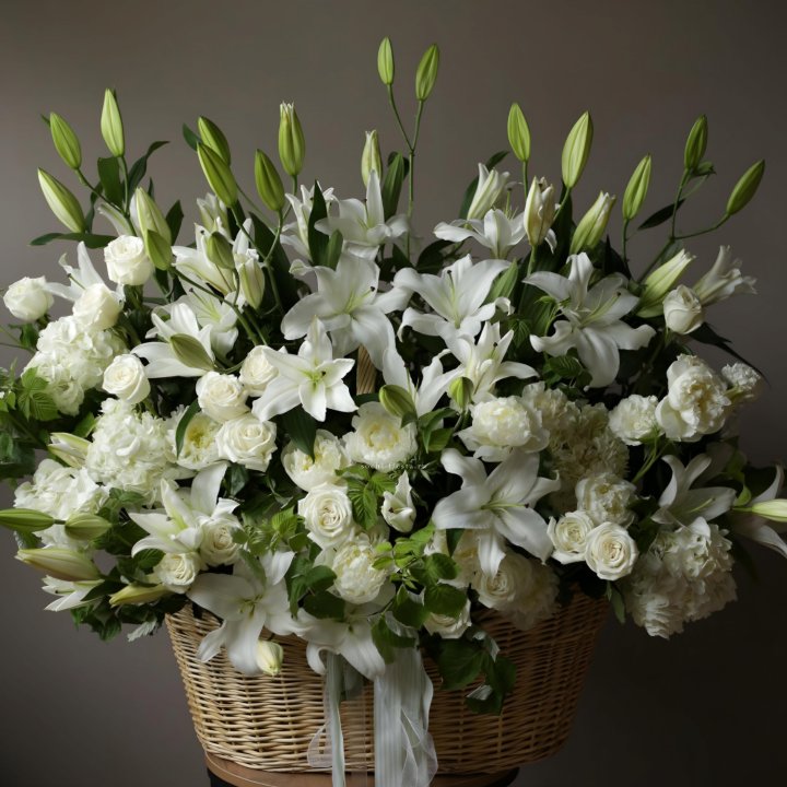 Цветочная корзина макси №3 в Ижевске