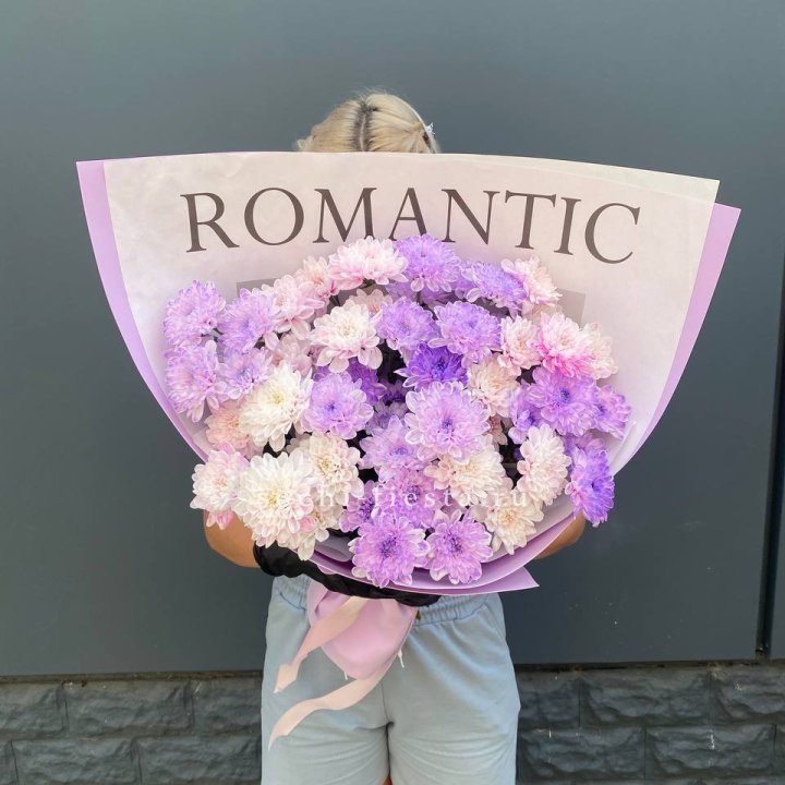 Букет сиреневых хризантем в Ижевске