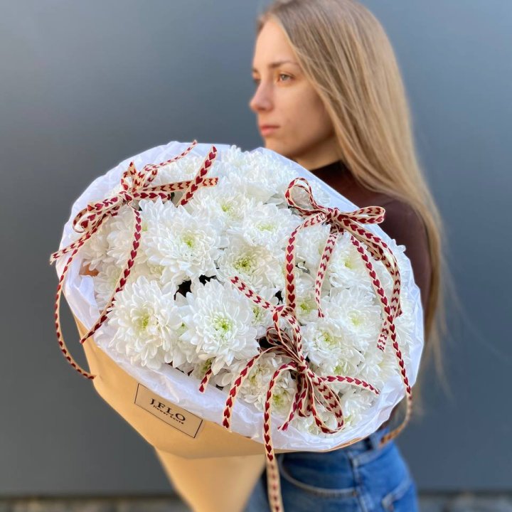 Букет "Хризантемы с любовью" в Ижевске