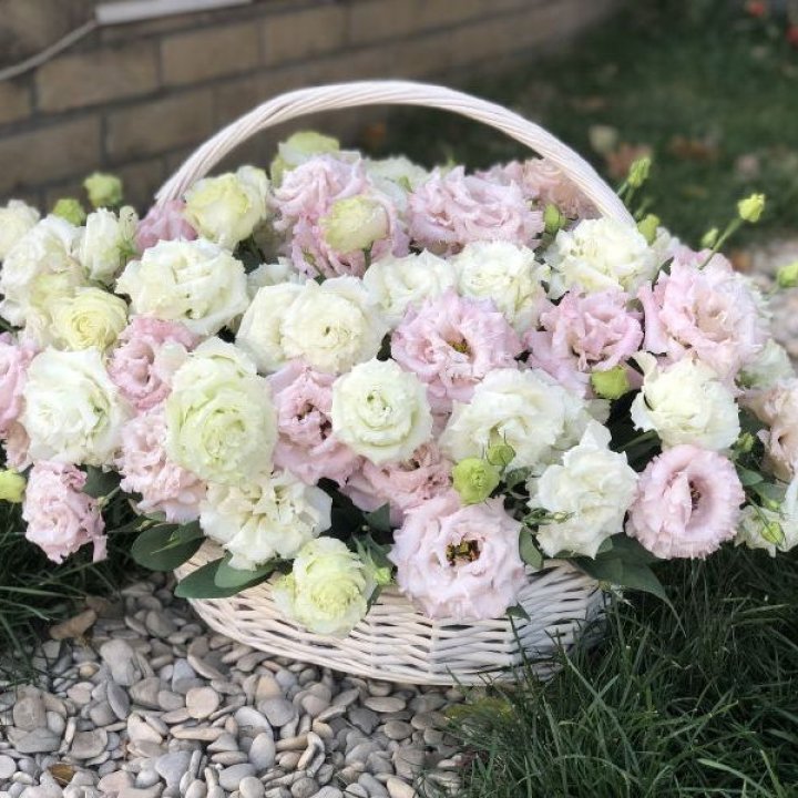 Корзина с эустомой в Ижевске