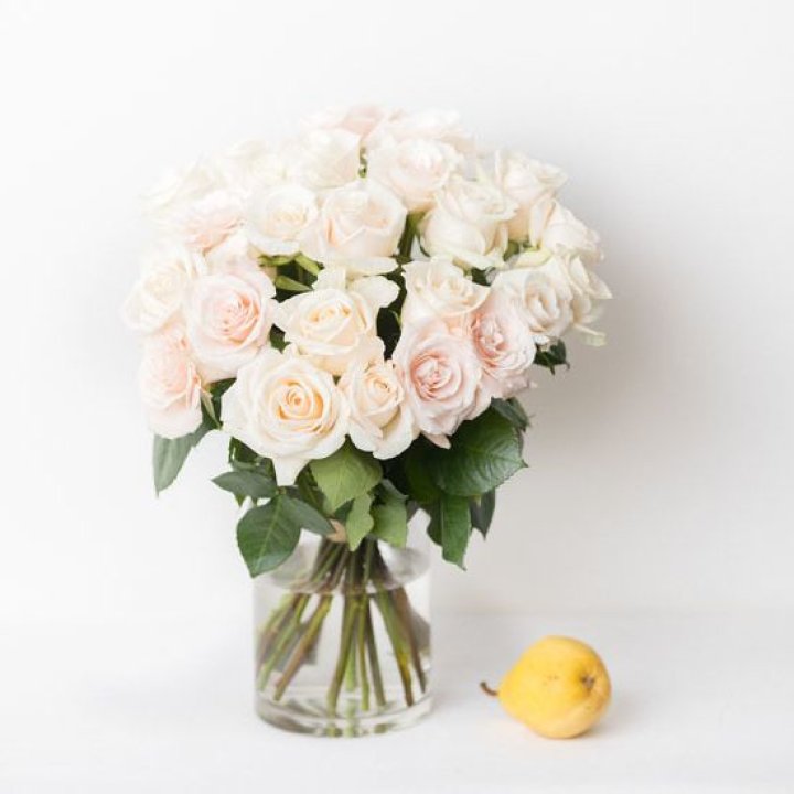 25 кремовых роз в Ижевске