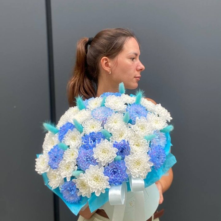  Коробочка  хризантем и лагуруса в Ижевске