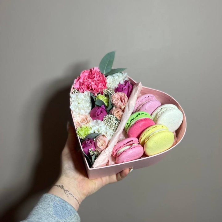 Дуо цветы и макаронсы в Ижевске