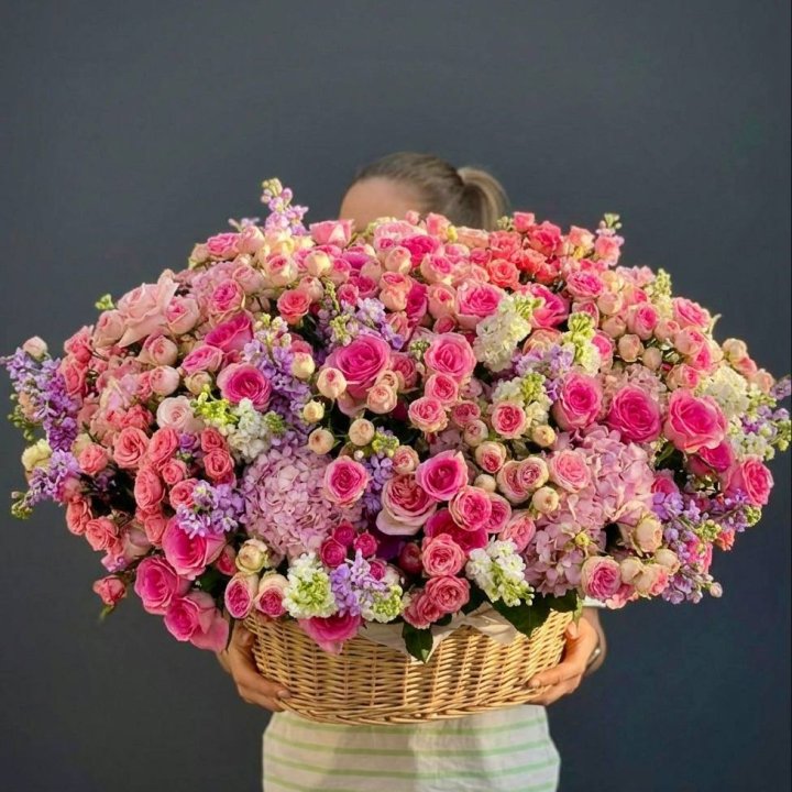 Цветочная корзина гигант №5 в Ижевске