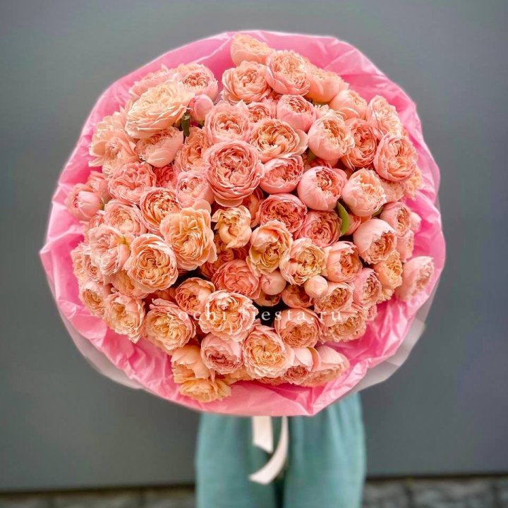 Букет кустовых пионовидных роз Джульетта "Принцесса" в Ижевске