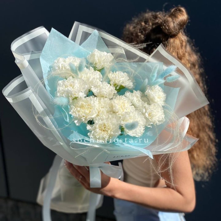 Воздушный букет из диантусов  в Ижевске