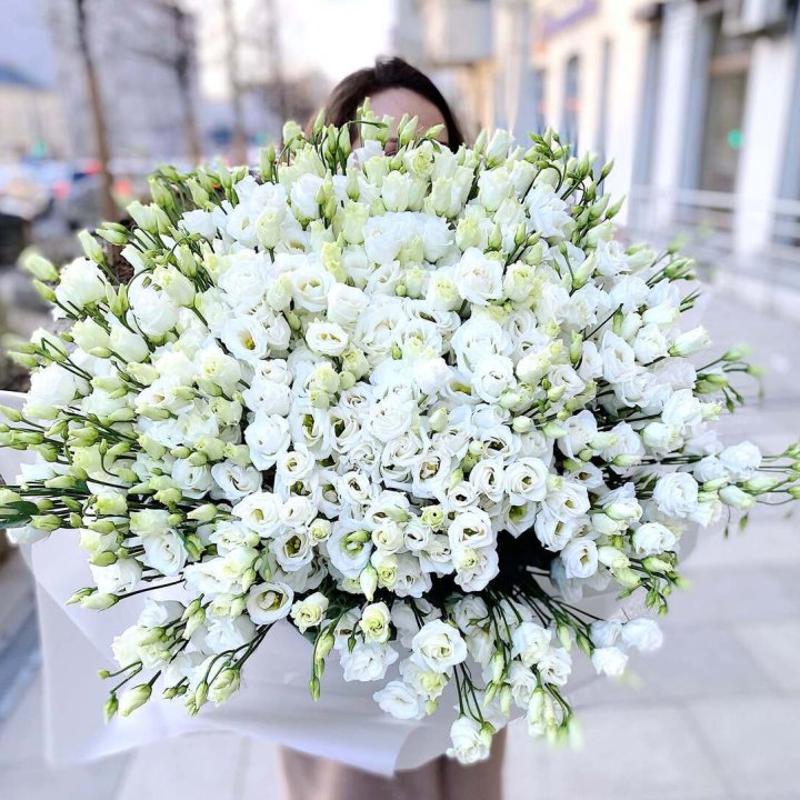 101 белая эустома в Ижевске