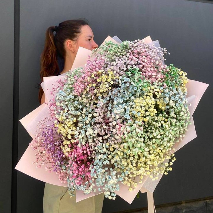 Пышный букет из гипсофил  в Ижевске