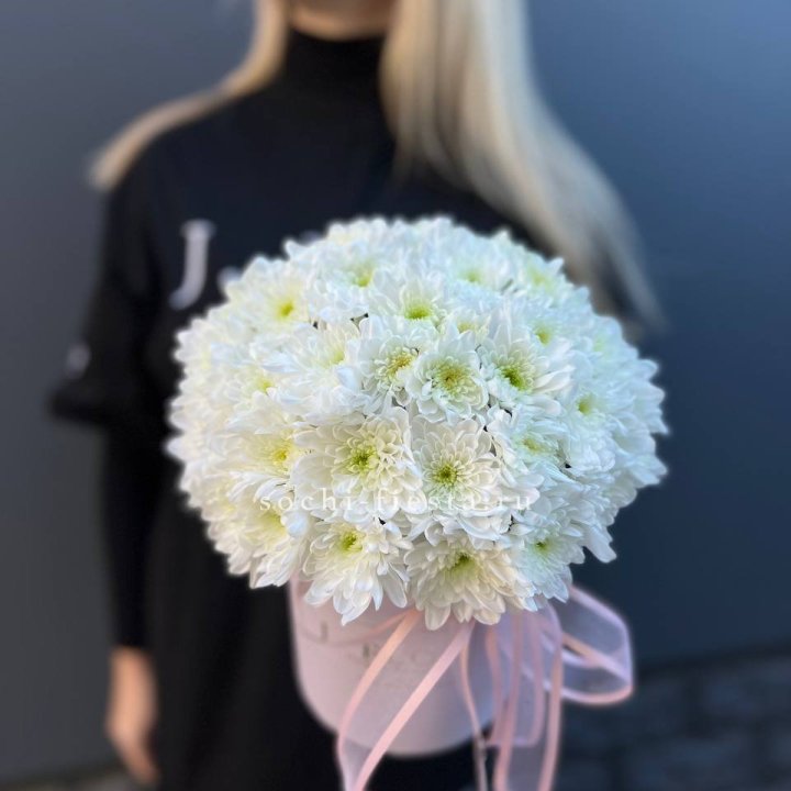 Коробка с хризантемами №1 в Ижевске