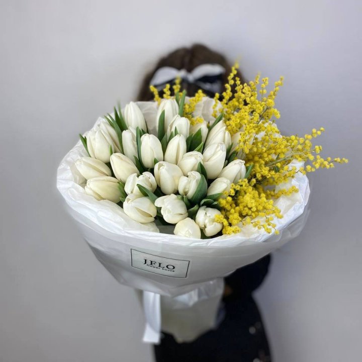 Дуо тюльпан и мимоза в Ижевске