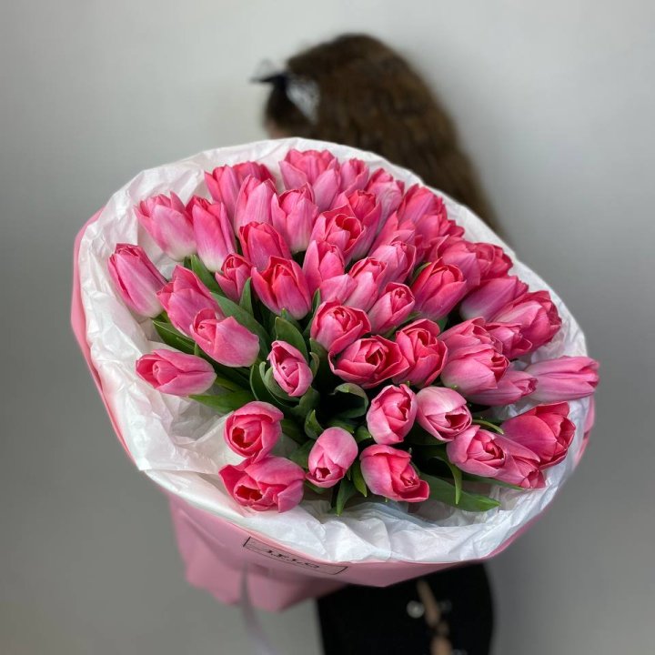 51 розовый тюльпан "Рози" в Ижевске