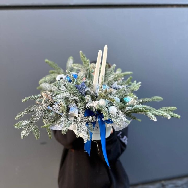 Новогодняя композиция в коробке  в Ижевске