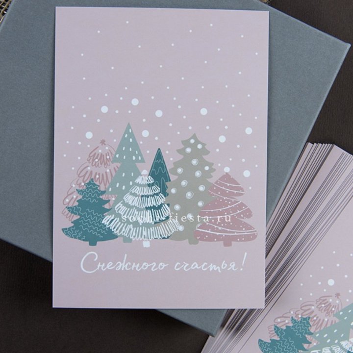 Открытка к букету "Снежного счастья" в Ижевске