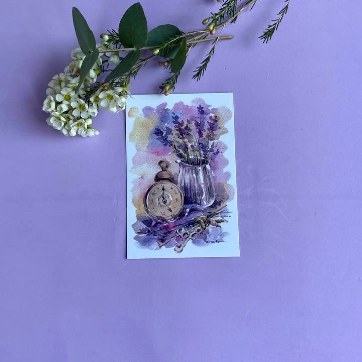 Открытка к букету "Часы" в Ижевске