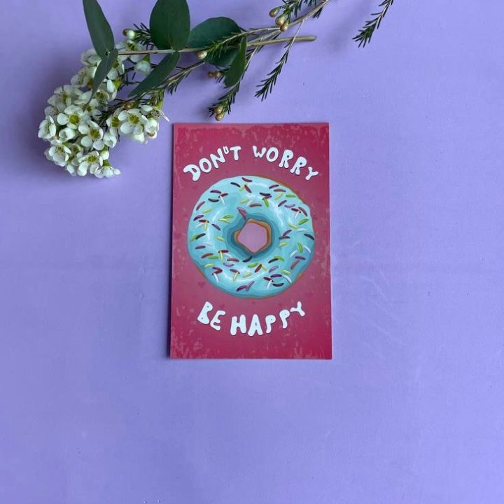 Открытка к букету "Не волнуйся..." в Ижевске