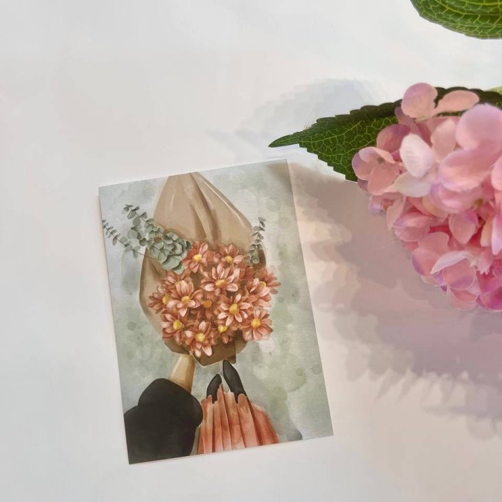 Открытка к букету "Букет" в Ижевске