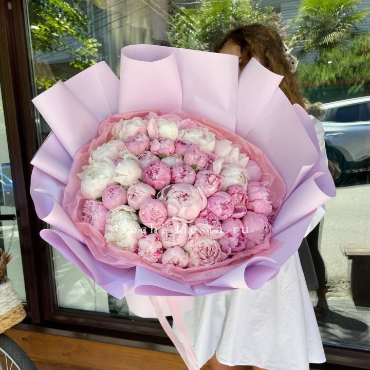 51 розовый пион в Ижевске