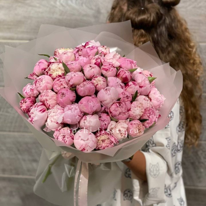 51 розовый пион в Ижевске