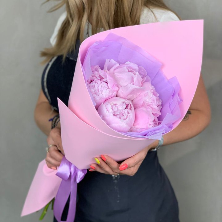 Букет пионов "Файв" в Ижевске