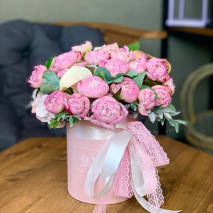 Композиция с пионами №1 в Ижевске