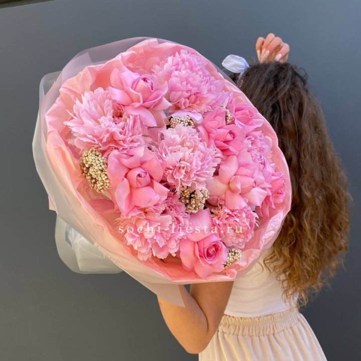  Букет с пионами "Пинки" в Ижевске