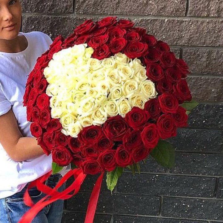 101 роза "Сердце" в Ижевске