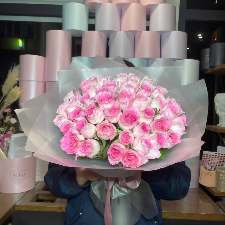 51 розовых роз в Ижевске