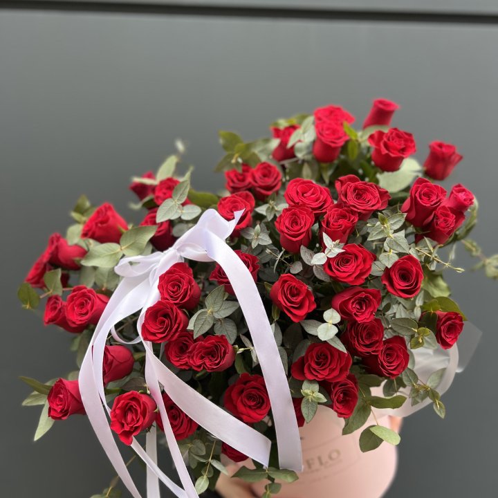 45 Красных роз в боксе "Сеньёрита" в Ижевске