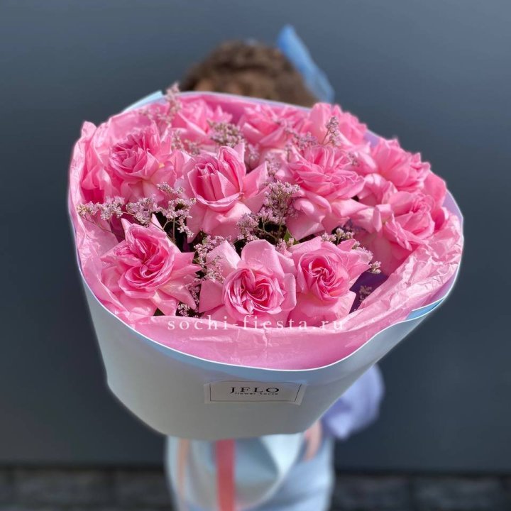 Букет французских розовых роз  в Ижевске