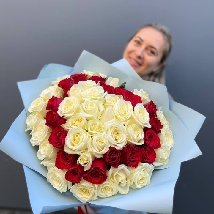 51 роза "Сердце" в Ижевске