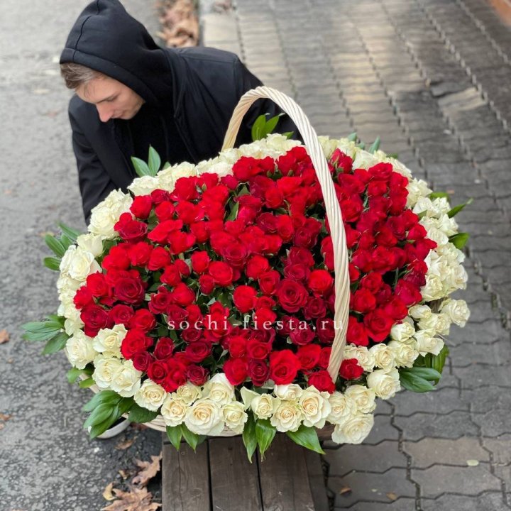 201  роза в корзине   в Ижевске