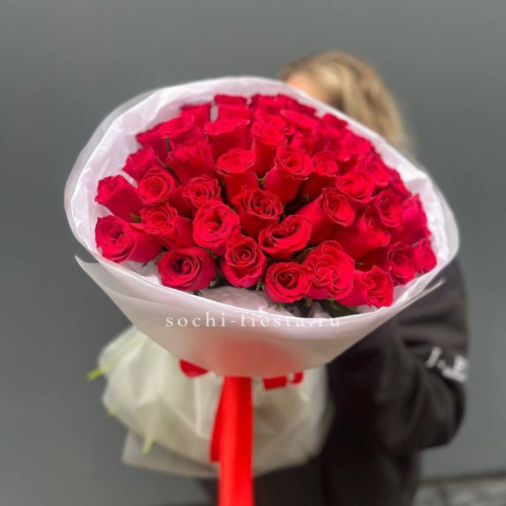 55 красных роз "Амелия" в Ижевске