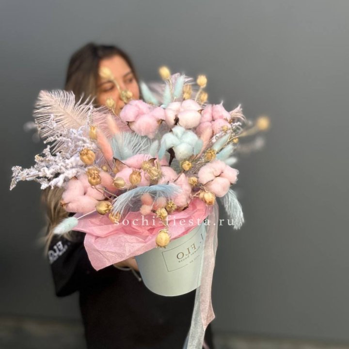 Авторский бокс с сухоцветами №2 в Ижевске